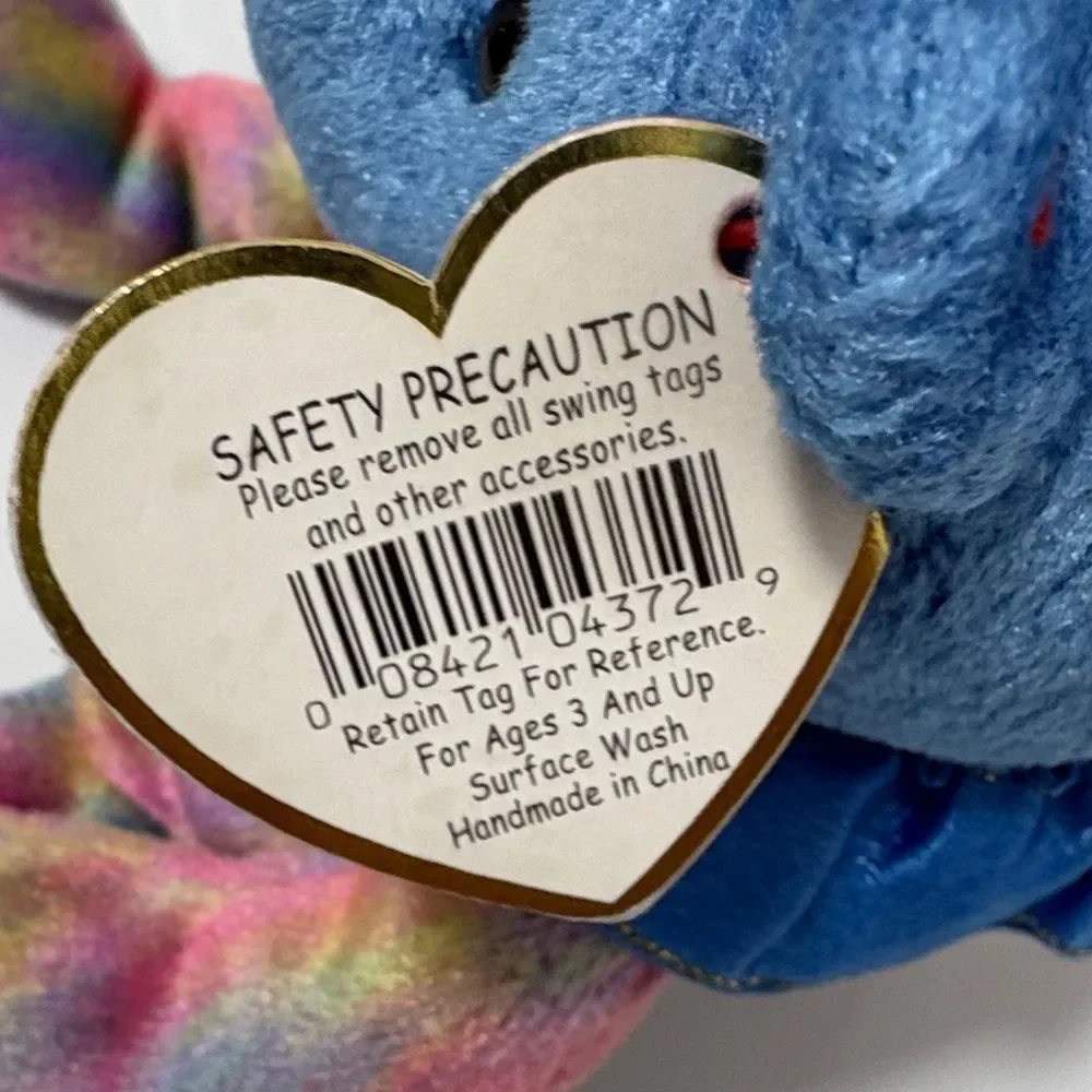 Ty Beanie Baby September Birthday (1st Birthday Series) Sapphire Nose Birthstone